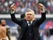 Trainer Carlo Ancelotti will mit dem FC Bayern München auch in Chemnitz jubeln. Foto: Hendrik Schmidt