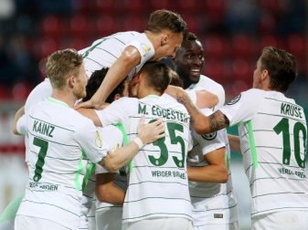 Werder Bremen gewann gegen Drittligist Würzburg mit 3:0. Foto: Thomas Frey Werder Bremen gewann gegen Drittligist Würzburg mit 3:0. Foto: Thomas Frey