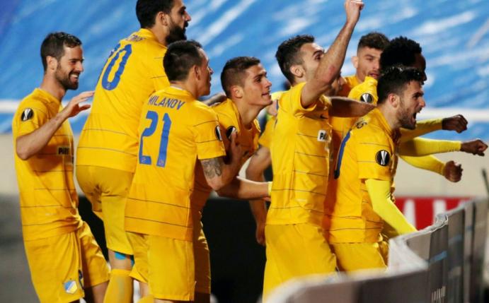 APOEL Nikosia besiegte Slavia Prag im Hinspiel mit 2:0