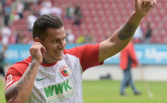Raúl Bobadilla kommt vom FC Augsburg nach Gladbach. Foto: Stefan Puchner