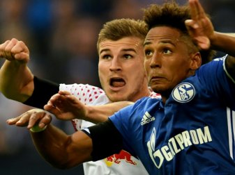 Auf dem Videowürfel nur eine Silhouette: Timo Werner Auf dem Videowürfel nur eine Silhouette: Timo Werner
