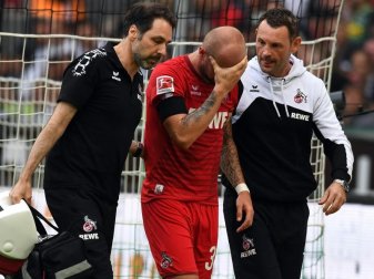 Konstantin Rausch hat sich bei der 0:1-Niederlage in Gladbach eine Gehirnerschütterung zugezogen. Foto: Federico Gambarini Konstantin Rausch hat sich bei der 0:1-Niederlage in Gladbach eine Gehirnerschütterung zugezogen. Foto: Federico Gambarini