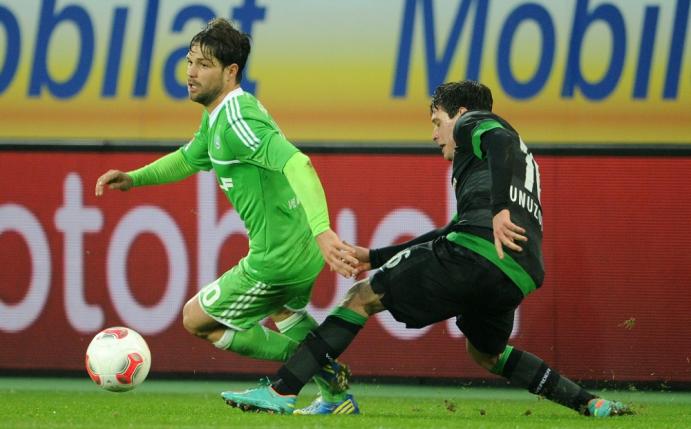 Ex-Bundesligastar Diego (l.) als Matchwinner