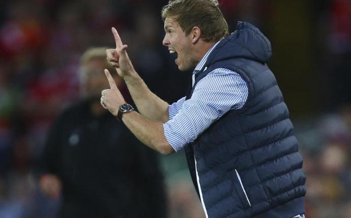 Trainer Julian Nagelsmann kassierte mit Hoffenheim eine lehrreiche Niederlage. Foto: Dave Thompson
