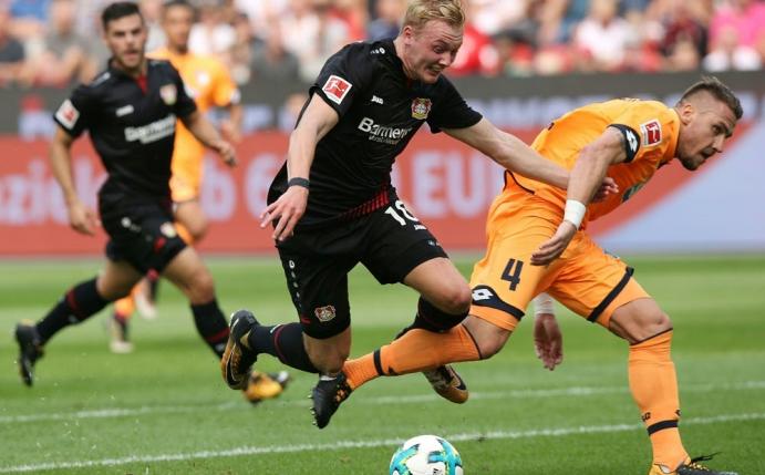 Bicakcic foult Julian Brandt - Elfmeter für Leverkusen