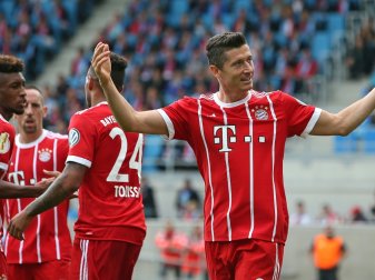 Robert Lewandowski erzielt zwei Tore für die Bayern Robert Lewandowski erzielt zwei Tore für die Bayern