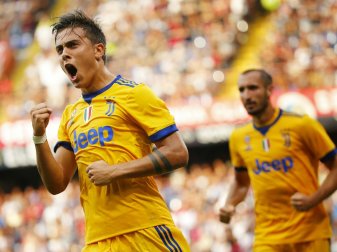 Paulo Dybala erzielt drei Treffer gegen den FC Genua Paulo Dybala erzielt drei Treffer gegen den FC Genua