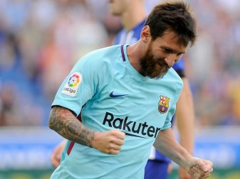 Messi erzielt seinen 350. Ligatreffer für Barca Messi erzielt seinen 350. Ligatreffer für Barca