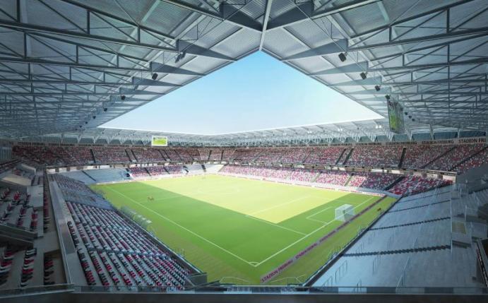 Der Entwurf des neuen Stadion des SC Freiburg. Foto: WillMore