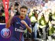 Der brasilianische Fußballstar Neymar mit der Rekord-Ablöse von 222 Millionen Euro nach Paris. Foto: Francois Mori