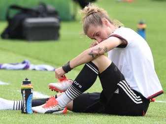 Steht nach langer Verletzungspause vor ihrem Comeback im Nationalteam: Simone Laudehr. Foto: Carmen Jaspersen