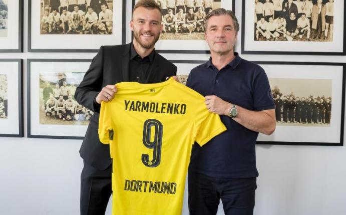 Hat seinen Dienst bei Borussia Dortund angetreten: Neuzugang Andrej Jarmolenko. Foto: Alexandre Simoes