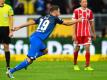 Mark Uth schoss Hoffenheim zum Sieg gegen den FC Bayern München. Foto: Uwe Anspach