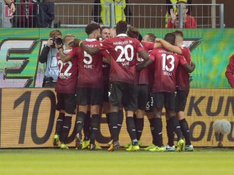 Martin Harnik erzielte den 500. Auswärtstreffer von Hannover 96. Foto: Silas Stein Martin Harnik erzielte den 500. Auswärtstreffer von Hannover 96. Foto: Silas Stein