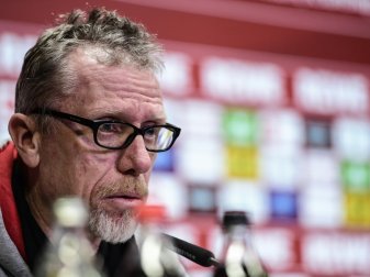 Peter Stöger hofft gegen Arsenal auf ein gutes Spiel Peter Stöger hofft gegen Arsenal auf ein gutes Spiel