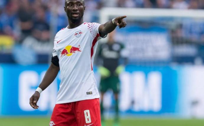 Sein Einsatz beim Königsklassen-Debüt von RB Leipzig gegen Monaco ist fraglich: Naby Keita. Foto: Guido Kirchner