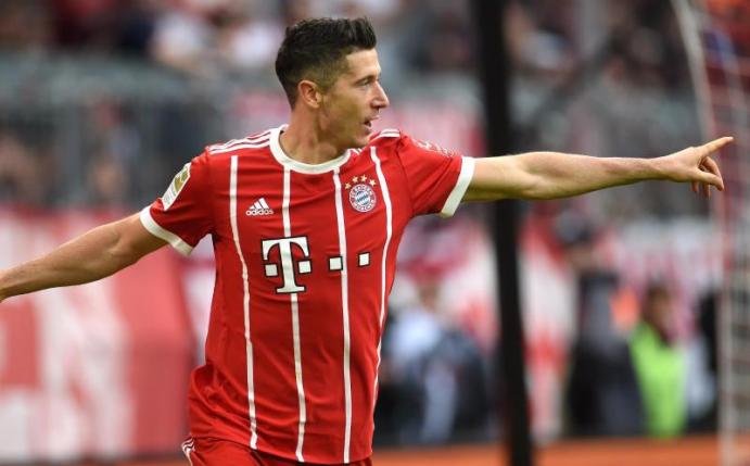 Robert Lewandowski schnürte einen Doppelpack. Foto: Andreas Gebert