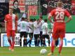 Die Spieler der SpVgg Greuther Fürth bejubeln den Führungstreffer gegen Fortuna Düsseldorf. Foto: Timm Schamberger