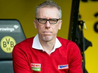 Peter Stöger beim Spiel in Dortmund Peter Stöger beim Spiel in Dortmund