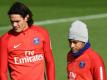 Superstar-Duo Edinson Cavani und Neymar (v.l.)
