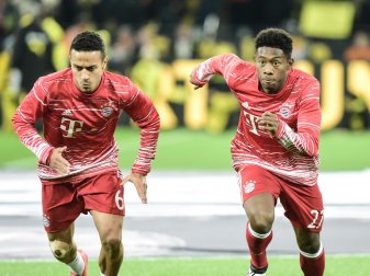 Thiago (l.) und Alaba sind fit für das Spiel in Paris Thiago (l.) und Alaba sind fit für das Spiel in Paris