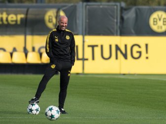 BVB-Trainer Peter Bosz freut sich auf das Spiel gegen Real Madrid. Foto: Bernd Thissen