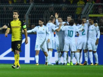 Borussia Dortmund unterlag Real Madrid mit 1:3. Foto: Bernd Thissen Borussia Dortmund unterlag Real Madrid mit 1:3. Foto: Bernd Thissen