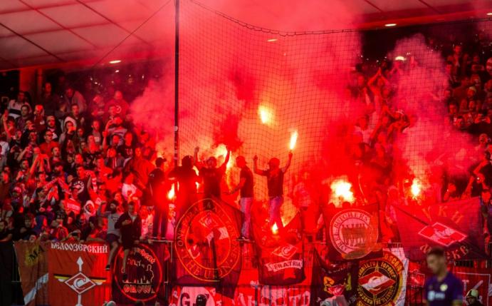 Spartak-Fans sind erneut negativ aufgefallen
