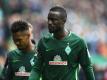 Droht bei Werder Bremen erneut auszufallen: Lamine Sané (r). Foto: Carmen Jaspersen