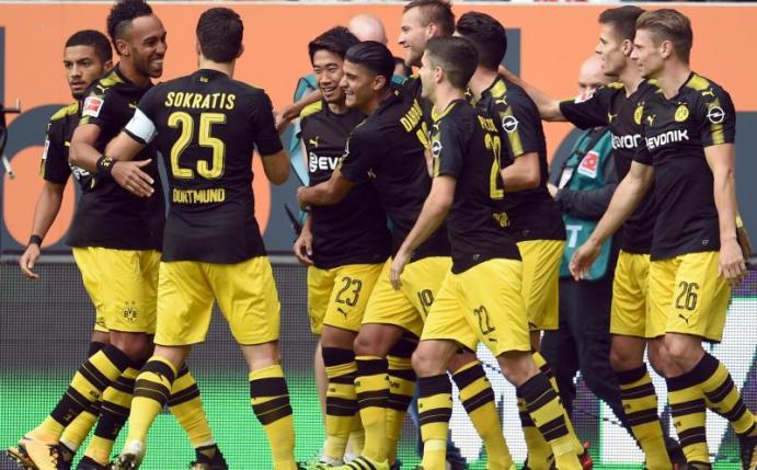 Borussia Dortmund bezwang den FC Augsburg mit 2:1. Foto: Andreas Gebert
