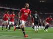 Juan Mata von Manchester United freut sich über sein Tor. Foto: Martin Rickett