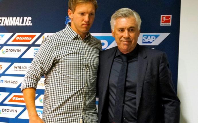 Nagelsmann (l.) wird als Ancelottis Nachfolger gehandelt