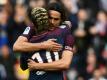 Zwischen Cavani und Neymar (v.r.) ist "alles in Ordnung"