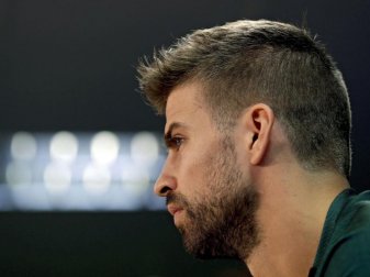 Gerard Piqué solidarisiert sich mit den Separatisten der Region Katalonien. Foto: Alberto Estevez