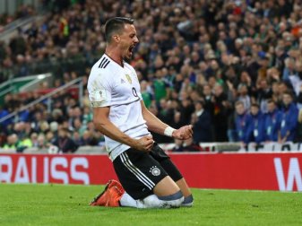 Sandro Wagner erzielte im vierten Länderspiel sein viertes Tor. Foto: Christian Charisius Sandro Wagner erzielte im vierten Länderspiel sein viertes Tor. Foto: Christian Charisius