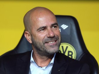 Dortmunds Trainer Peter Bosz. Foto: Ina Fassbender Dortmunds Trainer Peter Bosz. Foto: Ina Fassbender