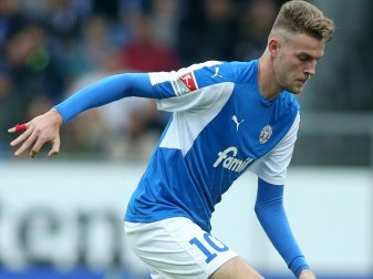 Erzielte einen Dreierpack: Kiels Stürmer Marvin Ducksch Erzielte einen Dreierpack: Kiels Stürmer Marvin Ducksch