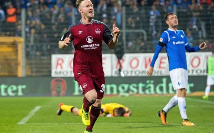 Cedric Teuchert traf doppelt für Nürnberg. Foto: Thorsten Wagner