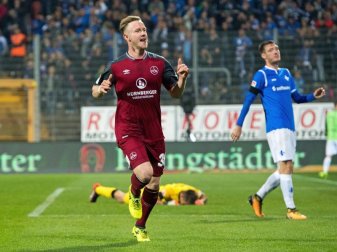 Cedric Teuchert traf doppelt für Nürnberg. Foto: Thorsten Wagner Cedric Teuchert traf doppelt für Nürnberg. Foto: Thorsten Wagner