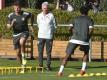 Bayern-Trainer Jupp Heynckes (M.) möchte in der Champions League viel erreichen. Foto: Angelika Warmuth