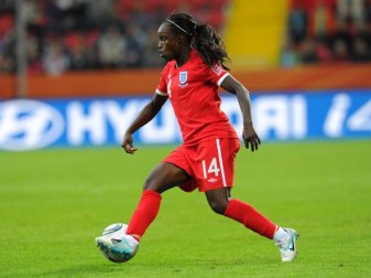 Der englische Fußballverband FA hat sich bei Eniola Aluko entschuldigt. Foto: Thomas Eisenhuth Der englische Fußballverband FA hat sich bei Eniola Aluko entschuldigt. Foto: Thomas Eisenhuth