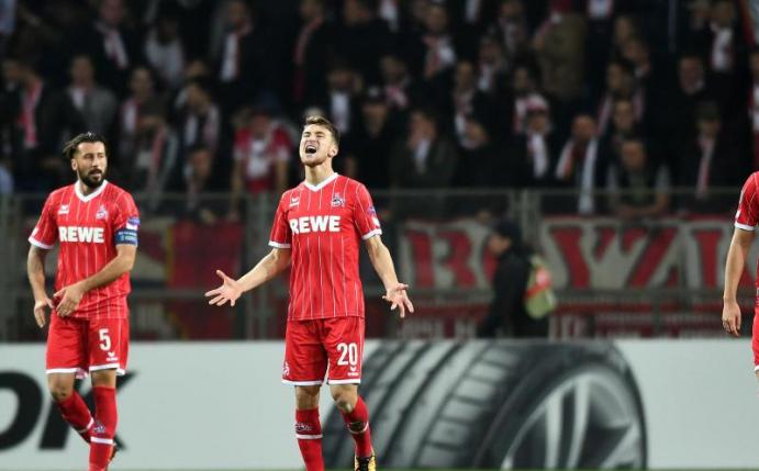 Die Kölner verloren auch gegen BATE Borissow mit 0:1. Foto: Federico Gambarini