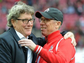 Schumacher adelt Stöger (v.l) als "Arsene Wenger des FC" Schumacher adelt Stöger (v.l) als "Arsene Wenger des FC"