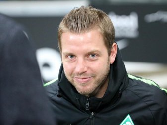 Der Bremer Interims-Coach Florian Kohfeldt ist vom Klassenerhalt überzeugt. Foto: Hasan Bratic