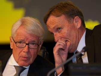 Rauball (l.) und Watzke (r.) möchten Amateurklubs helfen