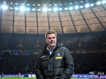 Bei Mönchengladbachs Trainer Dieter Hecking gibt es kein Verbot zu träumen. Foto: Soeren Stache Bei Mönchengladbachs Trainer Dieter Hecking gibt es kein Verbot zu träumen. Foto: Soeren Stache