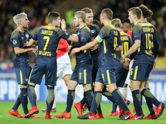Die Leipziger Spieler haben weiter eine kleine Chance auf das Achtelfinale der Champions League. Foto: Jan Woitas Die Leipziger Spieler haben weiter eine kleine Chance auf das Achtelfinale der Champions League. Foto: Jan Woitas