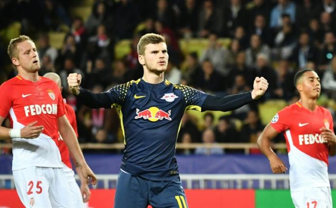 Doppeltorschütze in Monaco: Timo Werner (m.)