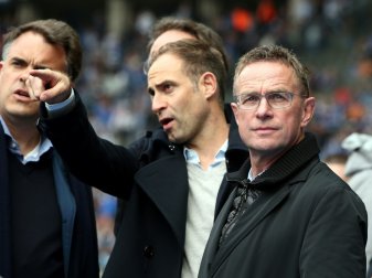 Mintzlaff (l.) will Ragnick langfristrig an RB binden Mintzlaff (l.) will Ragnick langfristrig an RB binden