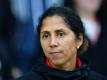 Für Bundestrainerin Steffi Jones geht es im Länderspiel gegen Frankreich um nichts wengier als ihren Job. Foto: Uwe Anspach